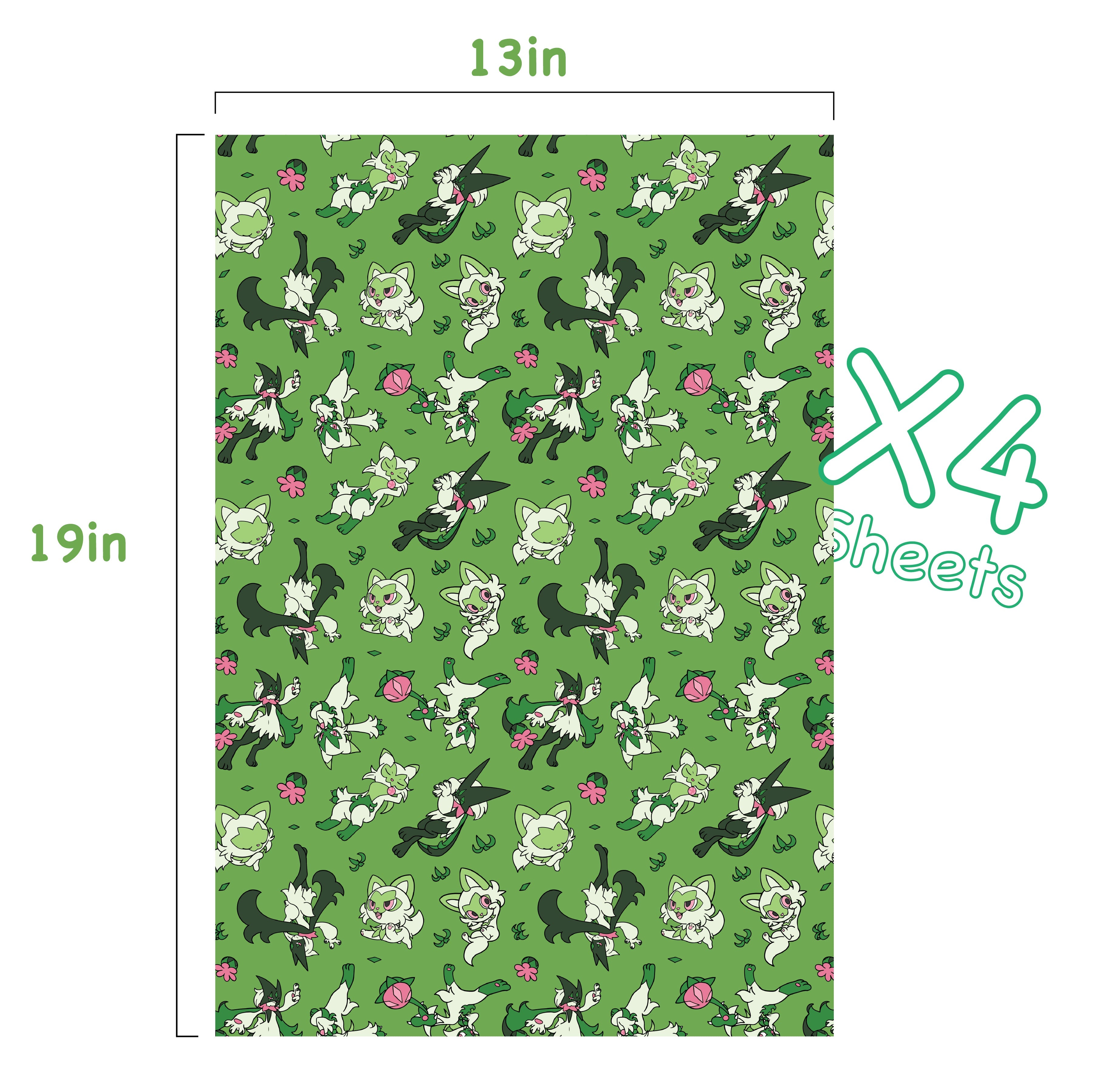 Sprigatito Wrapping Paper