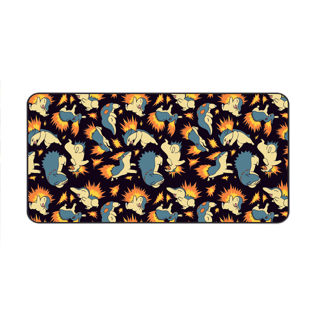 Typhlosion Black Desk Mat