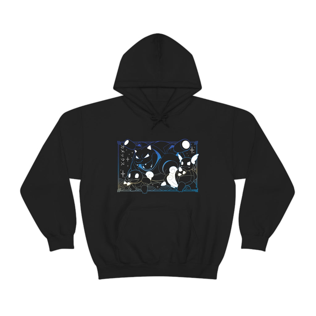 Blastoise Evolution Black Hoodie