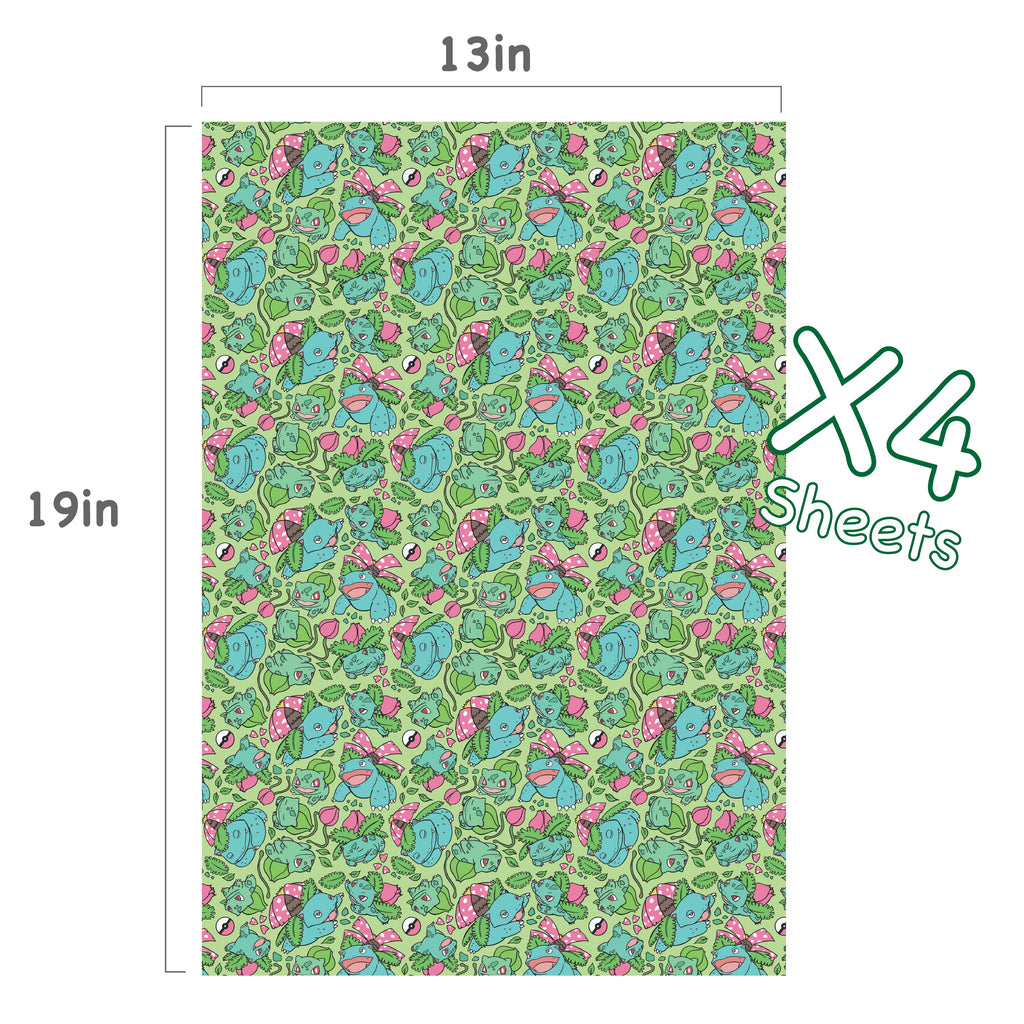 Bulbasaur Evolution Wrapping Paper