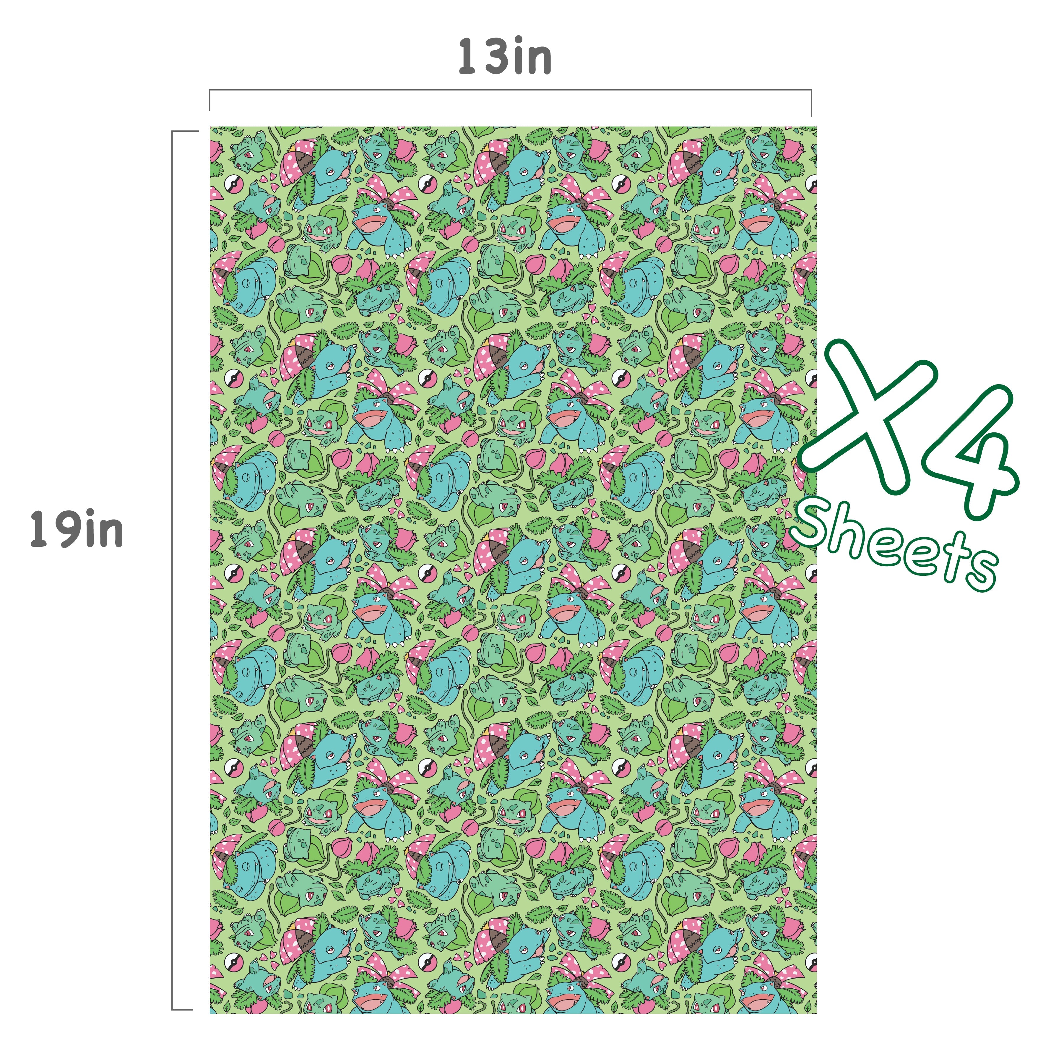 Bulbasaur Evolution Wrapping Paper