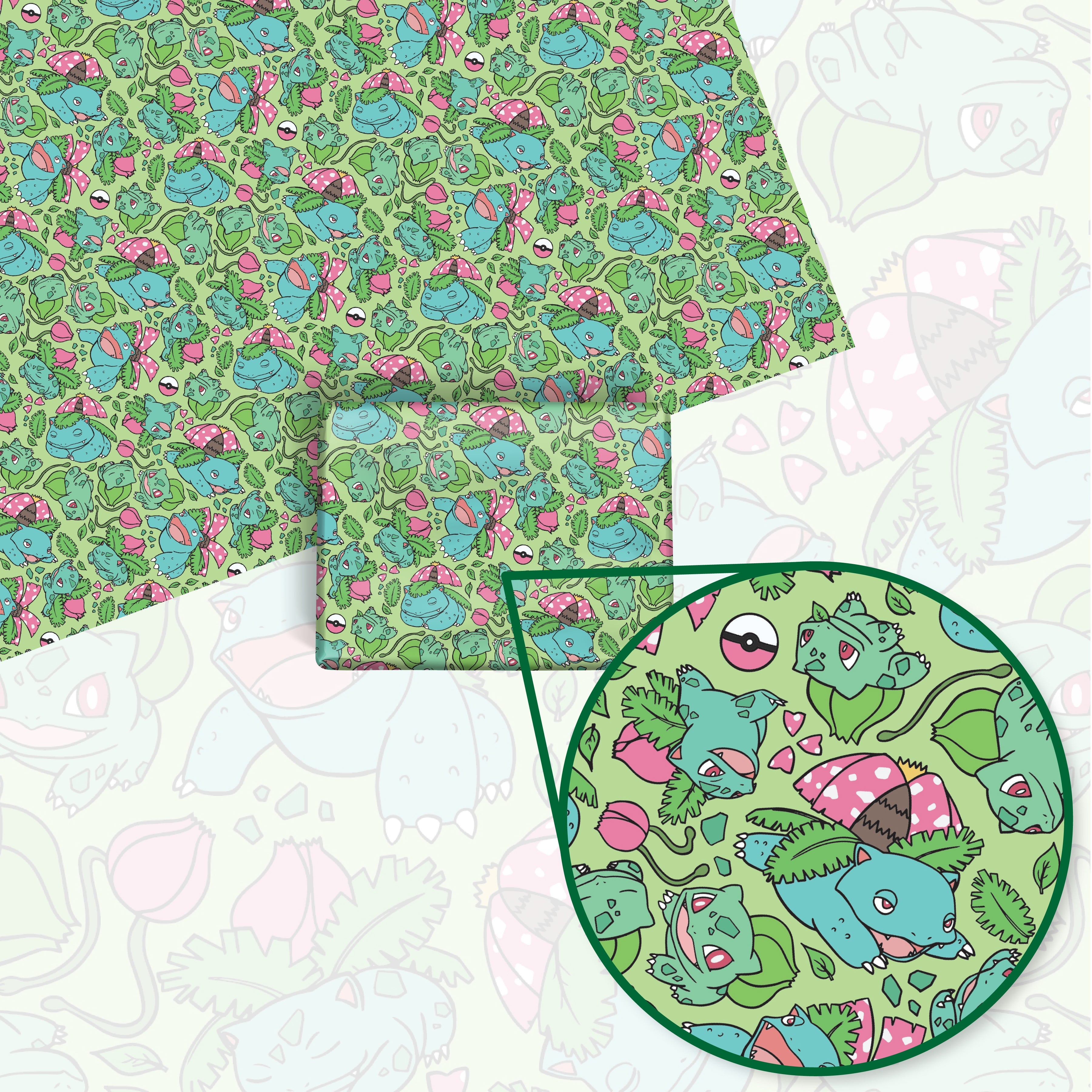 Bulbasaur Evolution Wrapping Paper