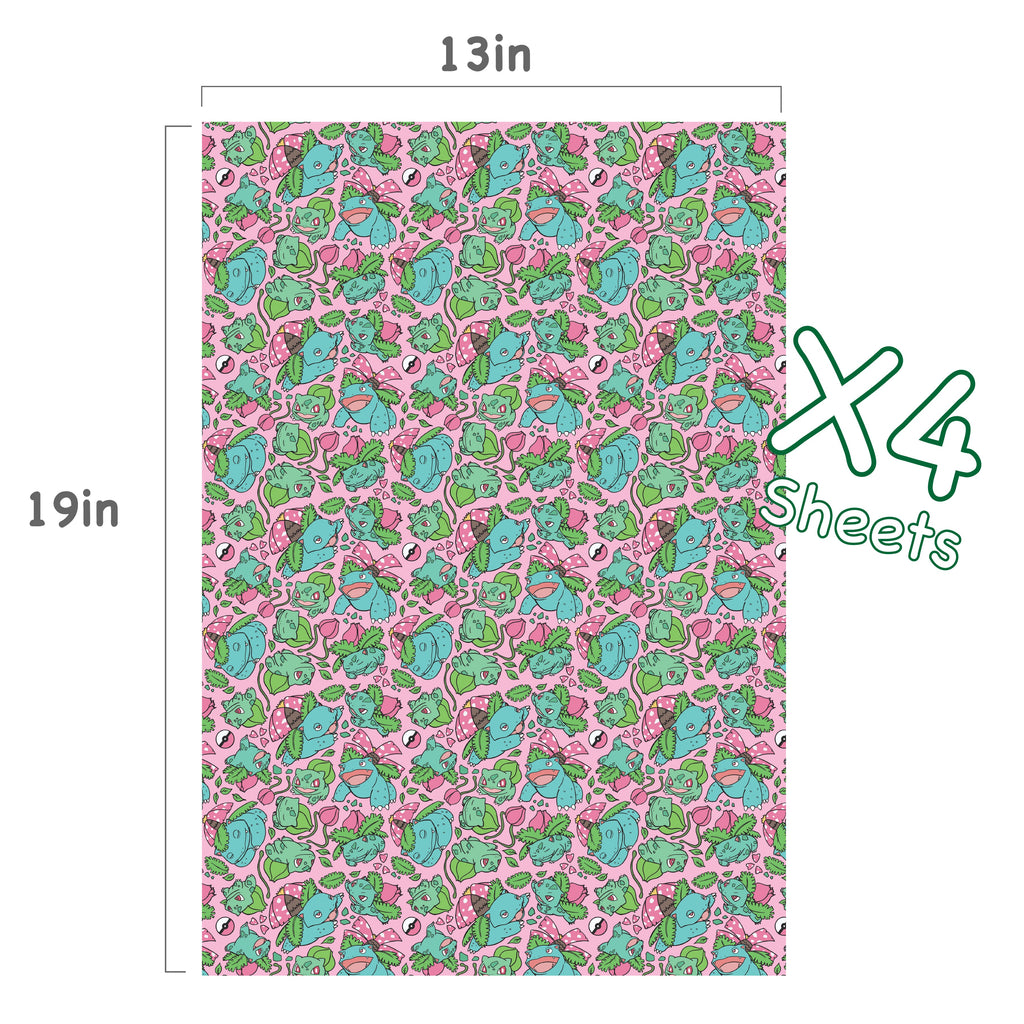 Bulbasaur Evolution Wrapping Paper
