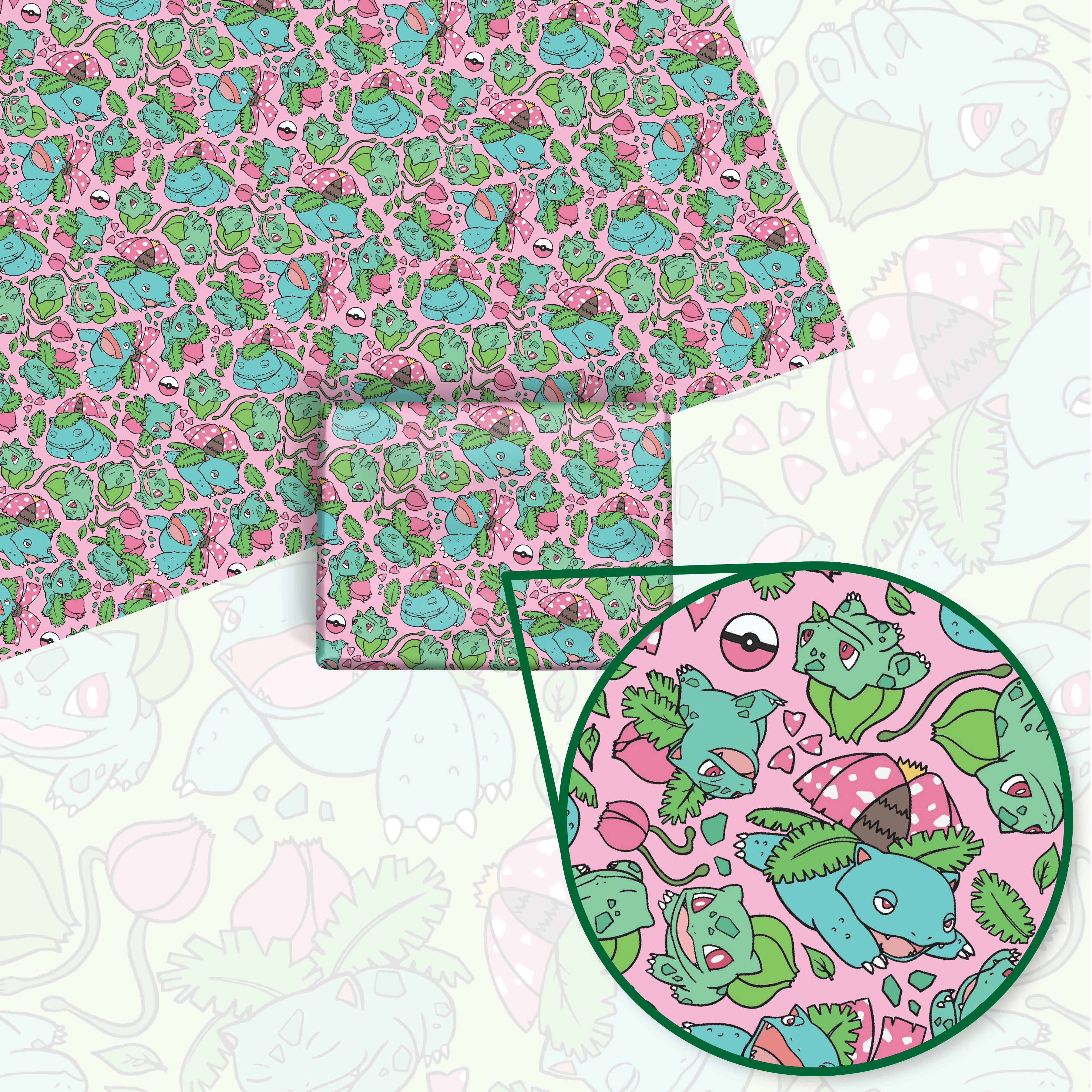 Bulbasaur Evolution Wrapping Paper