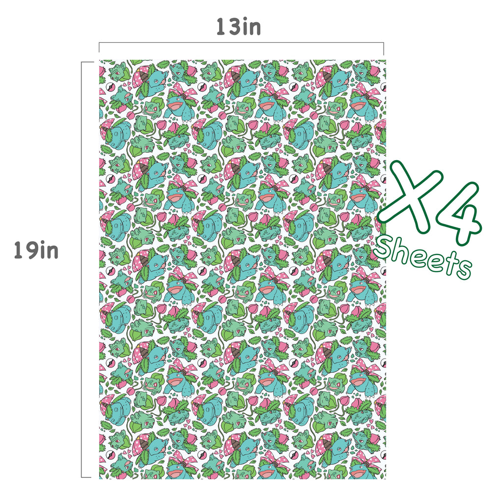Bulbasaur Evolution Wrapping Paper