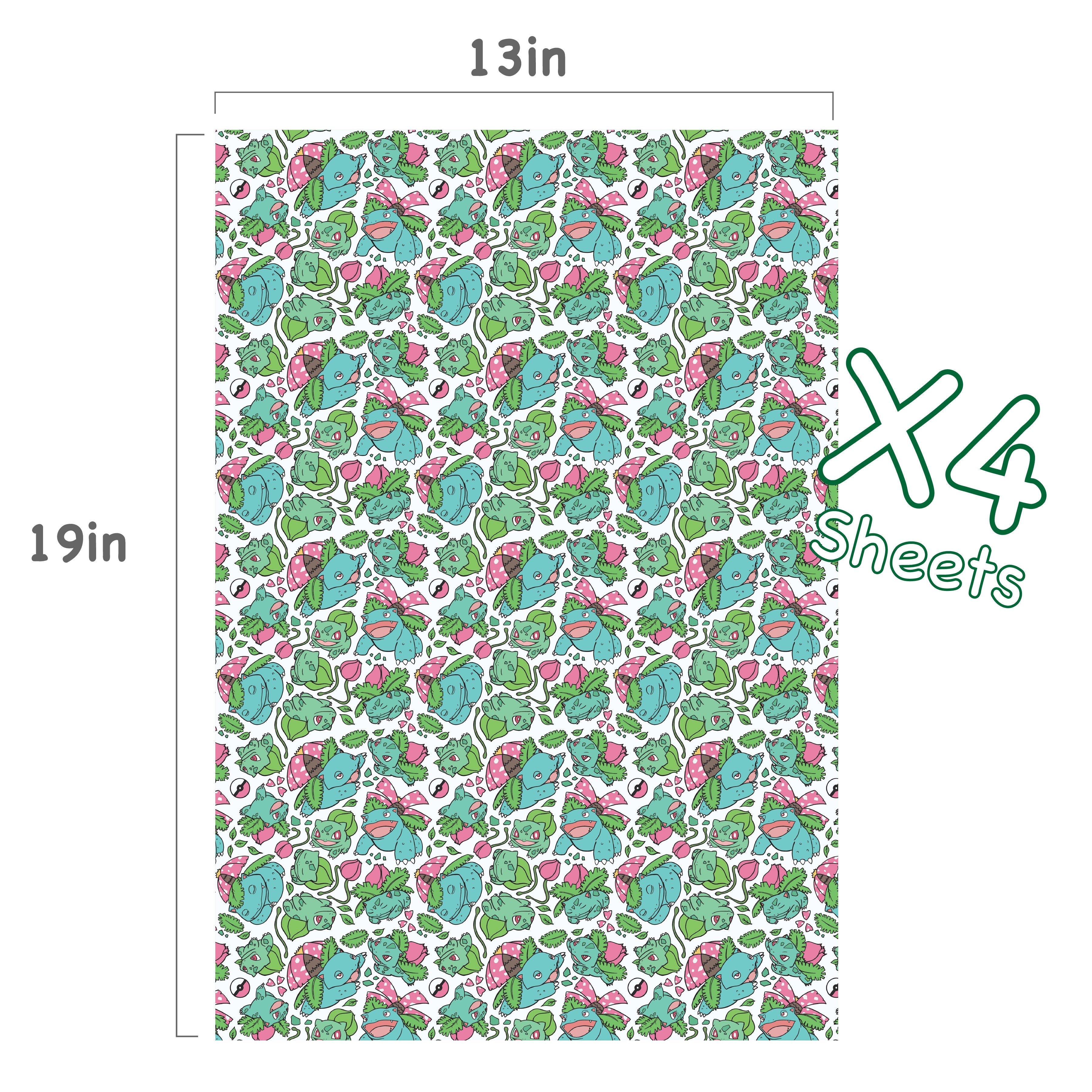 Bulbasaur Evolution Wrapping Paper