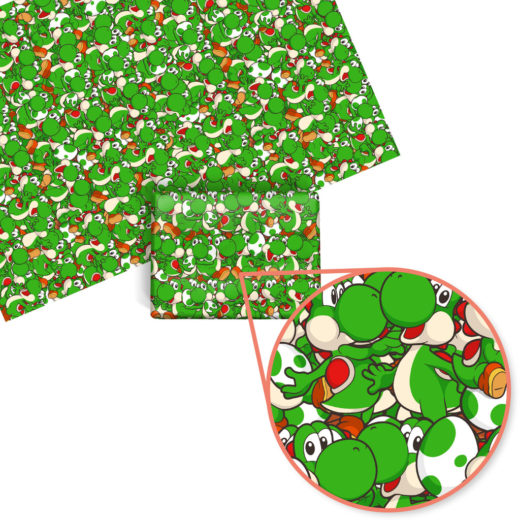 Yoshi Mario Wrapping Paper (Green)