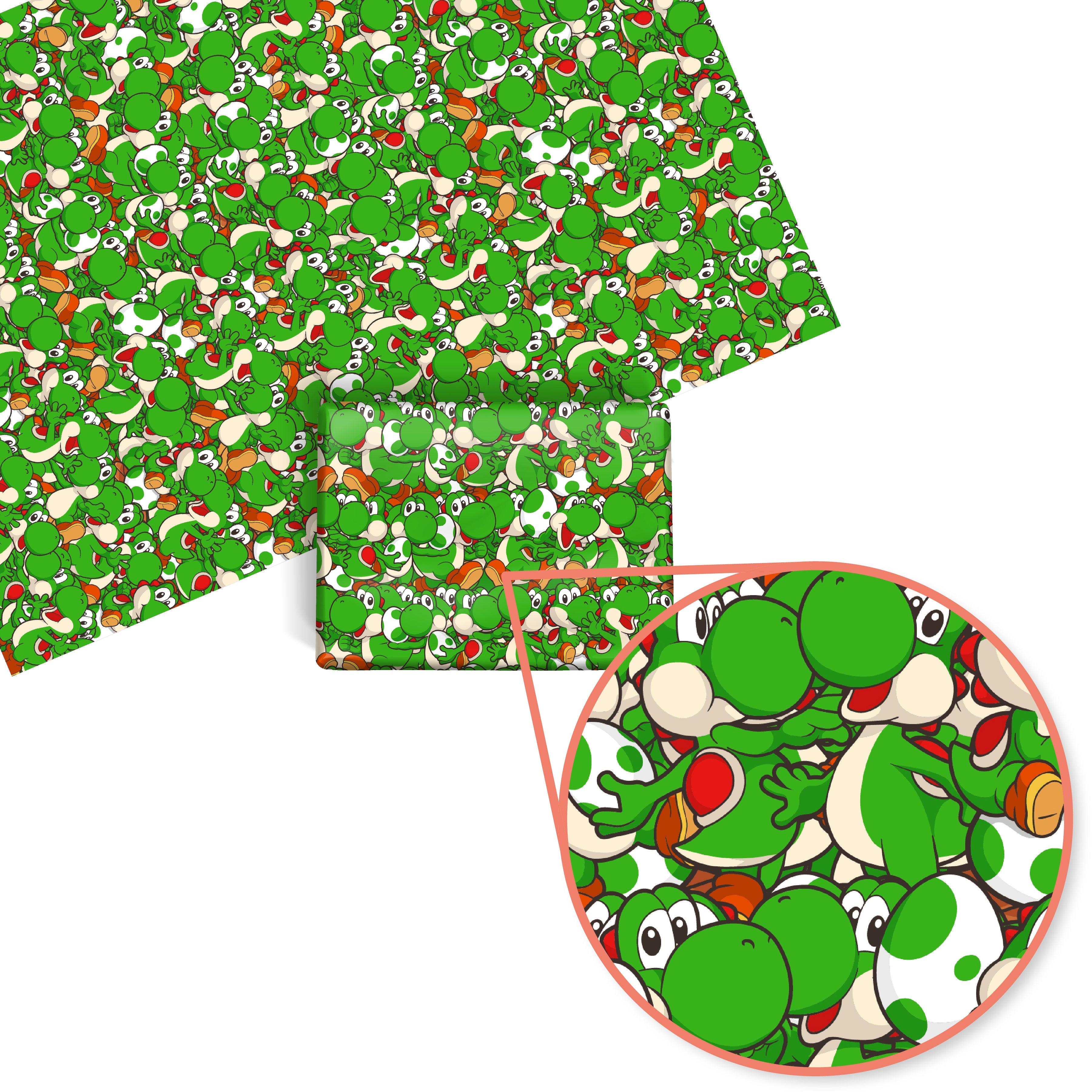Yoshi Mario Wrapping Paper (Green)