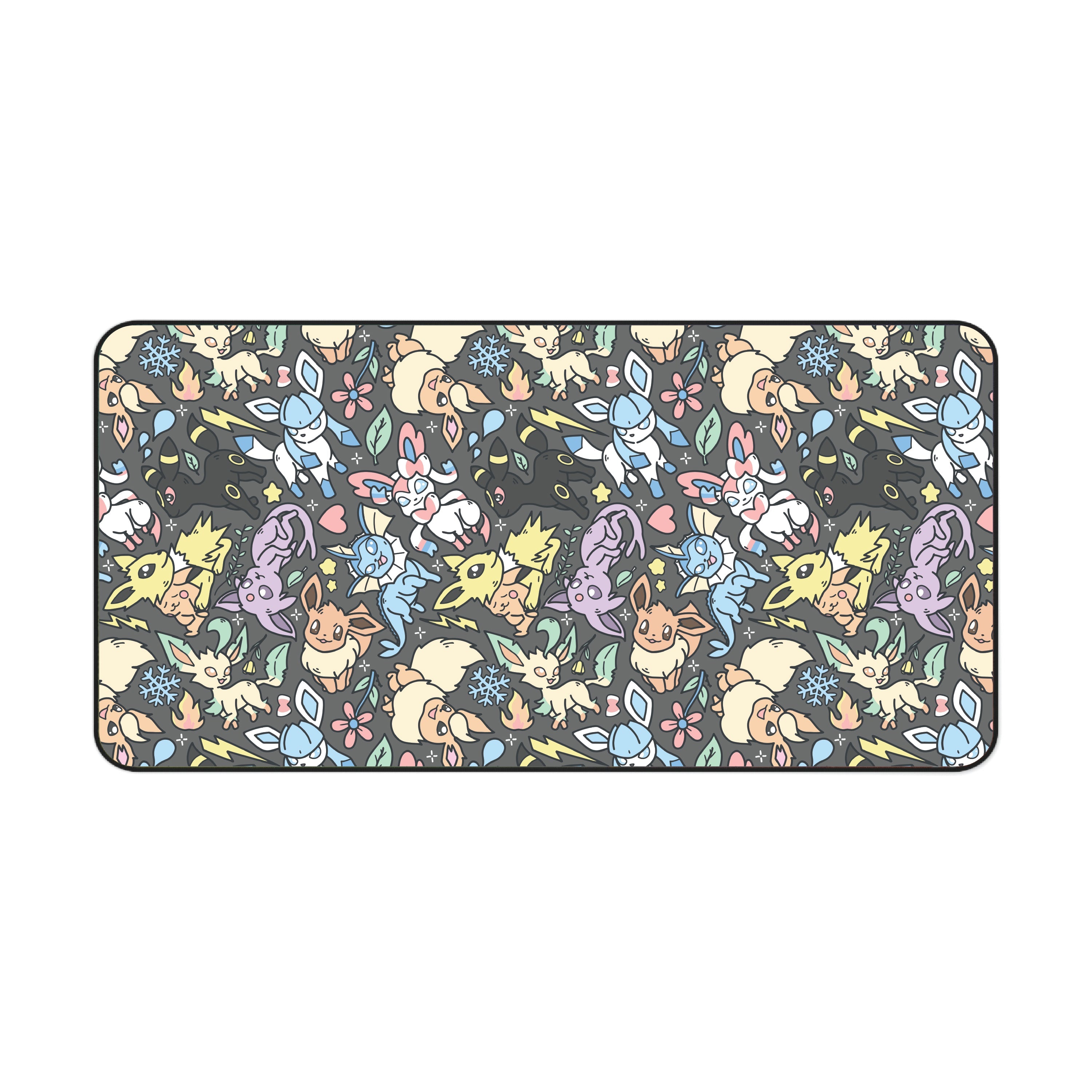 Eeveelution Desk Mat (Grey)