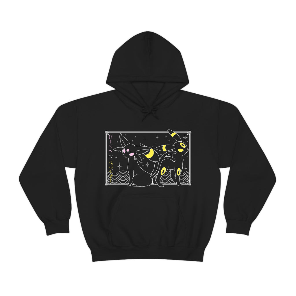Espeon & Umbreon Black Hoodie