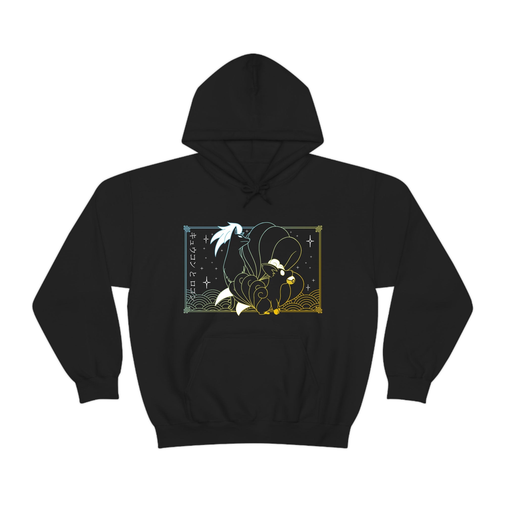Vulpix & Ninetales Black Hoodie