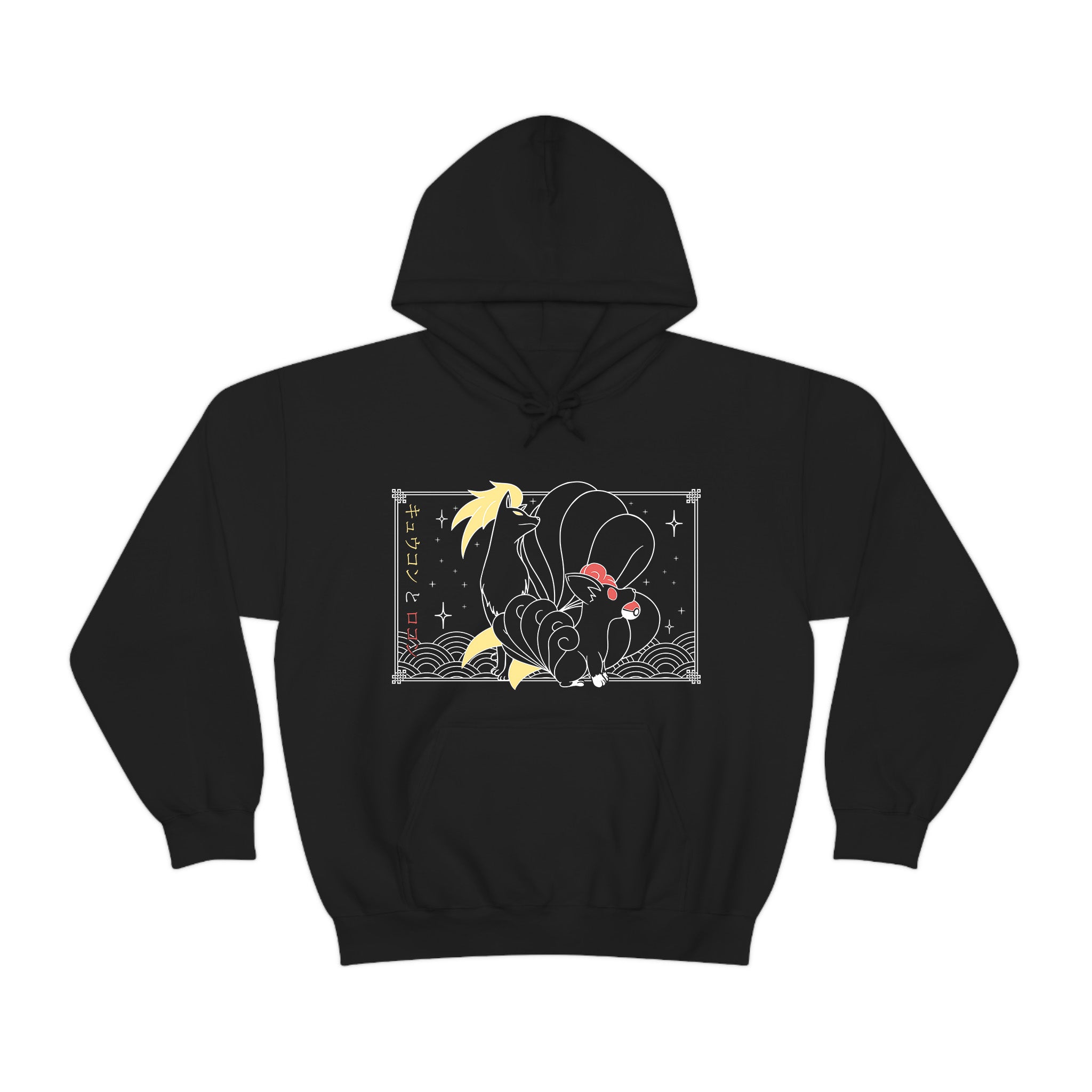 Vulpix & Ninetales Black Hoodie