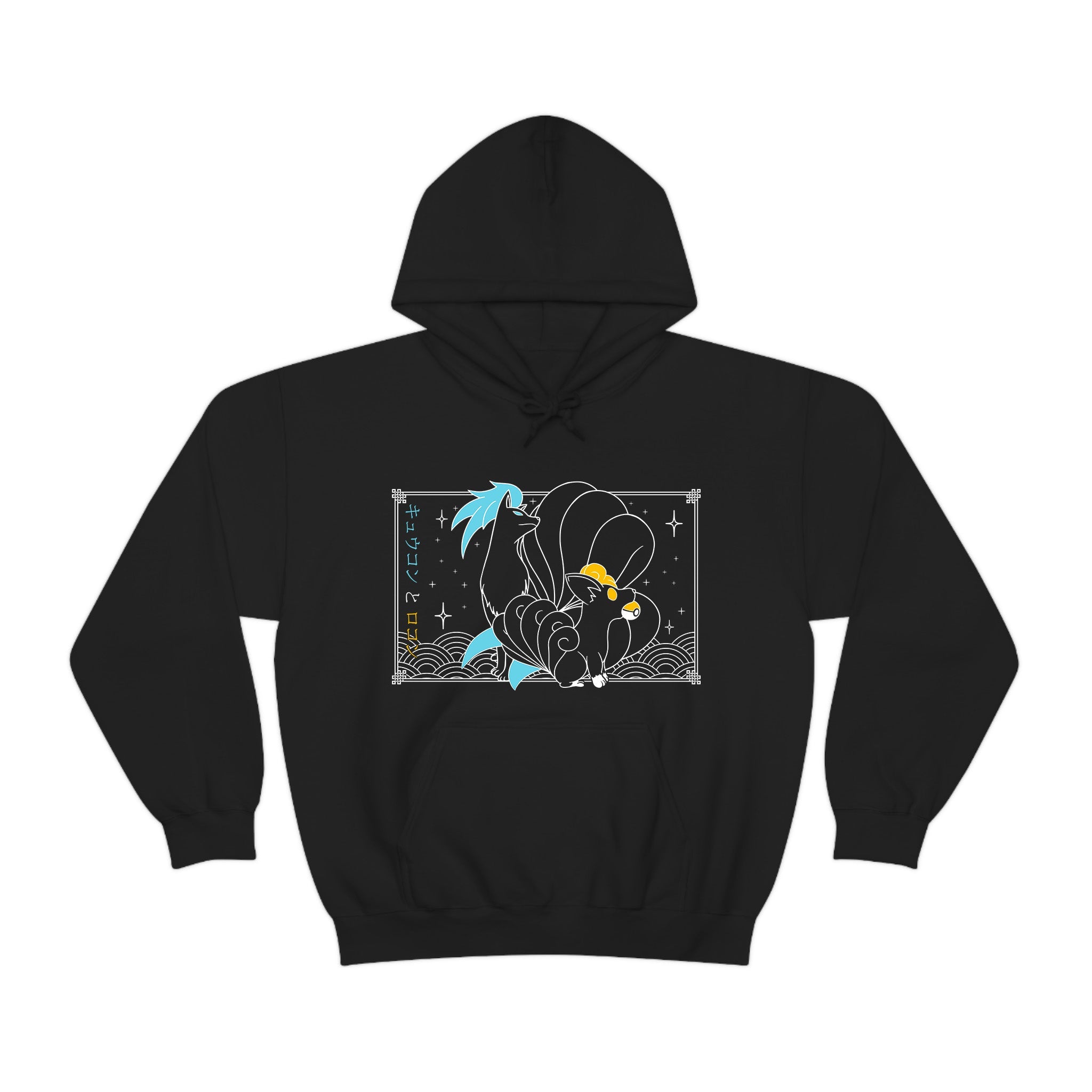 Vulpix & Ninetales Black Hoodie