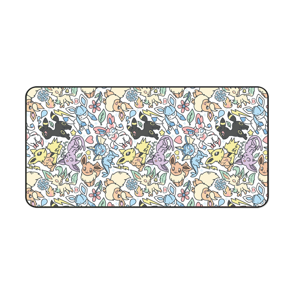 Eeveelution Desk Mat (White)